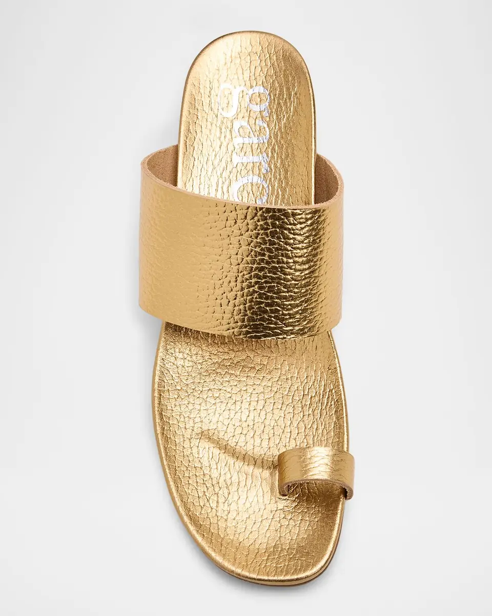 PEDRO GARCIA 40mm Weilis Metallic Leather Toe-Ring Wedge Sandals | Thumbnail 6 PEDRO GARCIA 40mm Weilis Metallic Leather Toe-Ring Wedge Sandals | Thumbnail 6