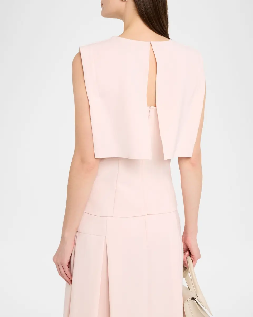 Prabal Gurung Fold Layered Crepe Sleeveless Top | Thumbnail 2