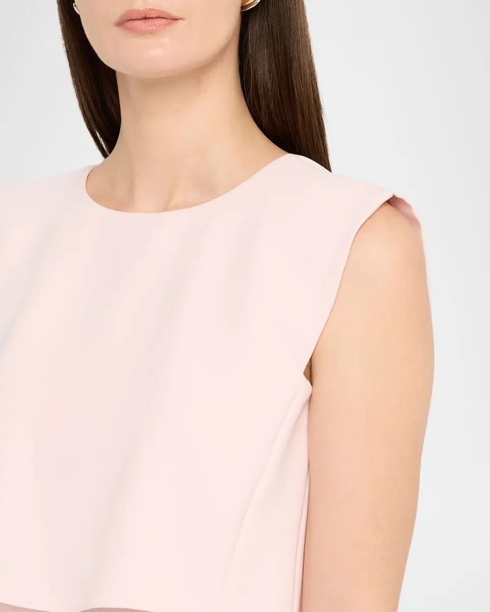 Prabal Gurung Fold Layered Crepe Sleeveless Top | Thumbnail 4