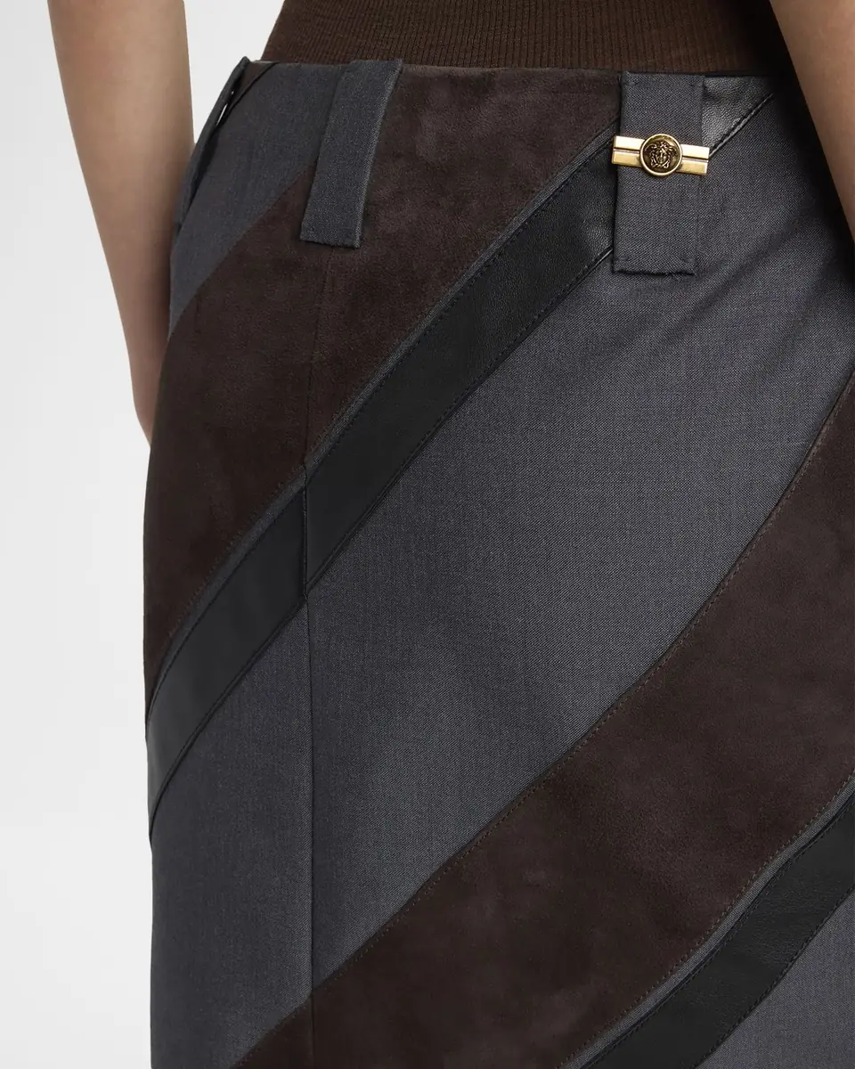 Versace Paneled Midi Skirt | Thumbnail 3
