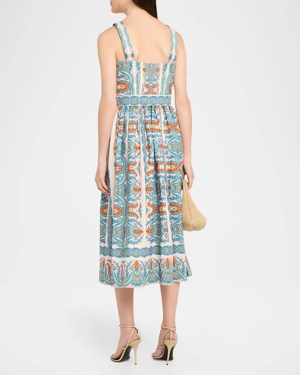 Cara Cara Julie Belted Poplin Midi Dress | Thumbnail 3 Cara Cara Julie Belted Poplin Midi Dress | Thumbnail 3