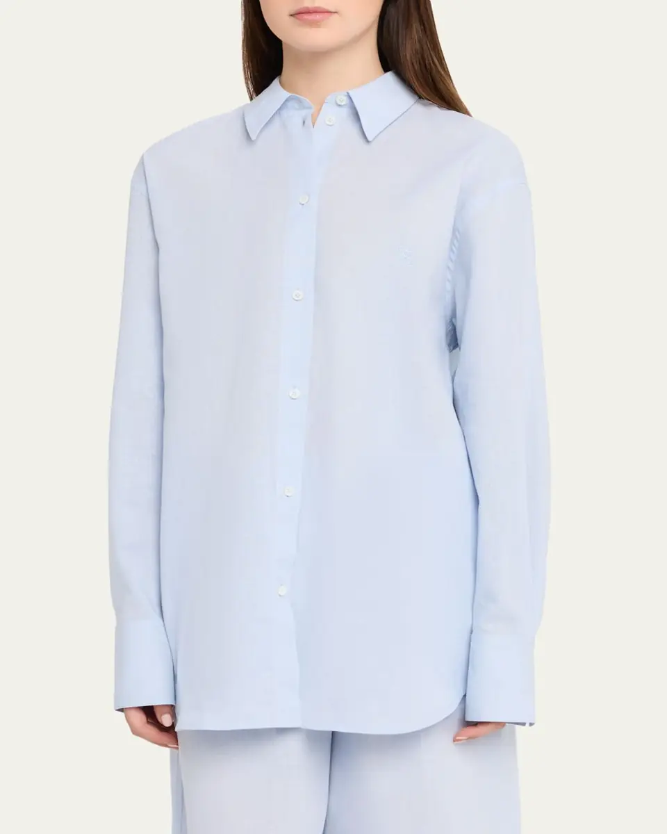 Toteme Garderob Oversized Linen-Cotton Shirt | Thumbnail 9