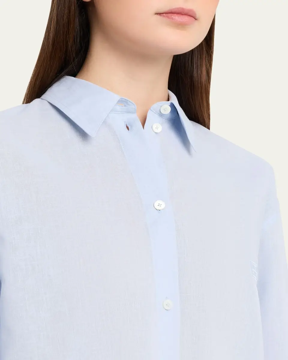 Toteme Garderob Oversized Linen-Cotton Shirt | Thumbnail 10