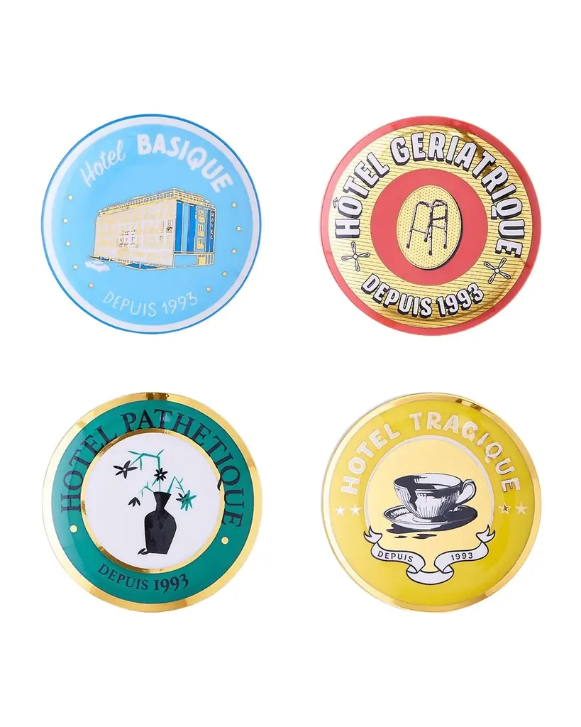 Jonathan Adler Hotel de Reve Coasters, Set of 4 | Image 1 Jonathan Adler Hotel de Reve Coasters, Set of 4 | Image 1