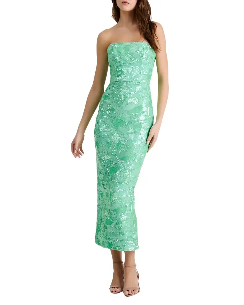 HELSI Leslie Strapless Sequin Column Gown | Image 1 HELSI Leslie Strapless Sequin Column Gown | Image 1