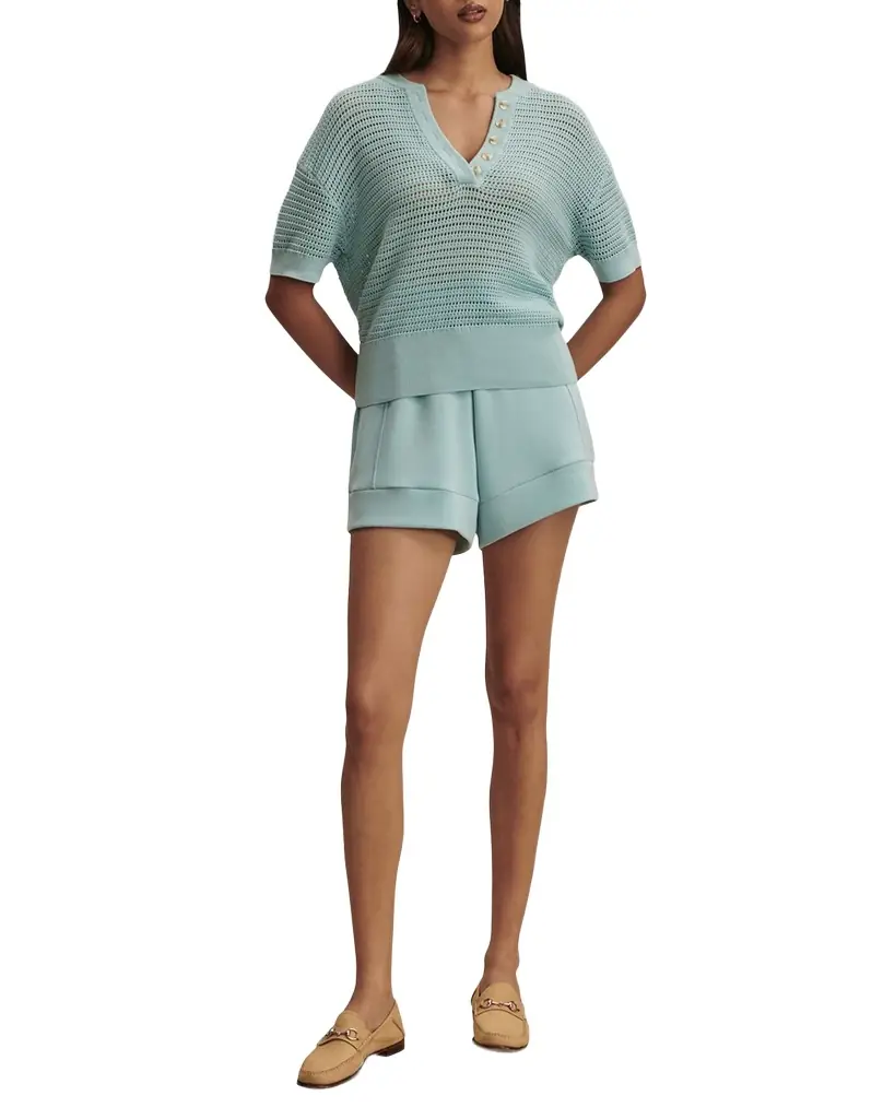 Varley Callie Open-Knit Top | Image 1 Varley Callie Open-Knit Top | Image 1