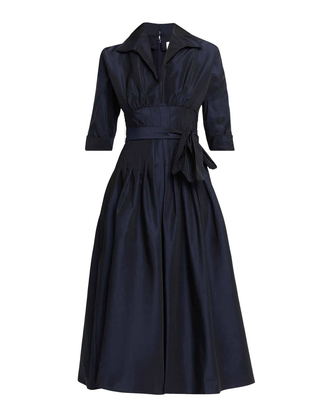 Pleated A-Line Midi Dress Pleated A-Line Midi Dress