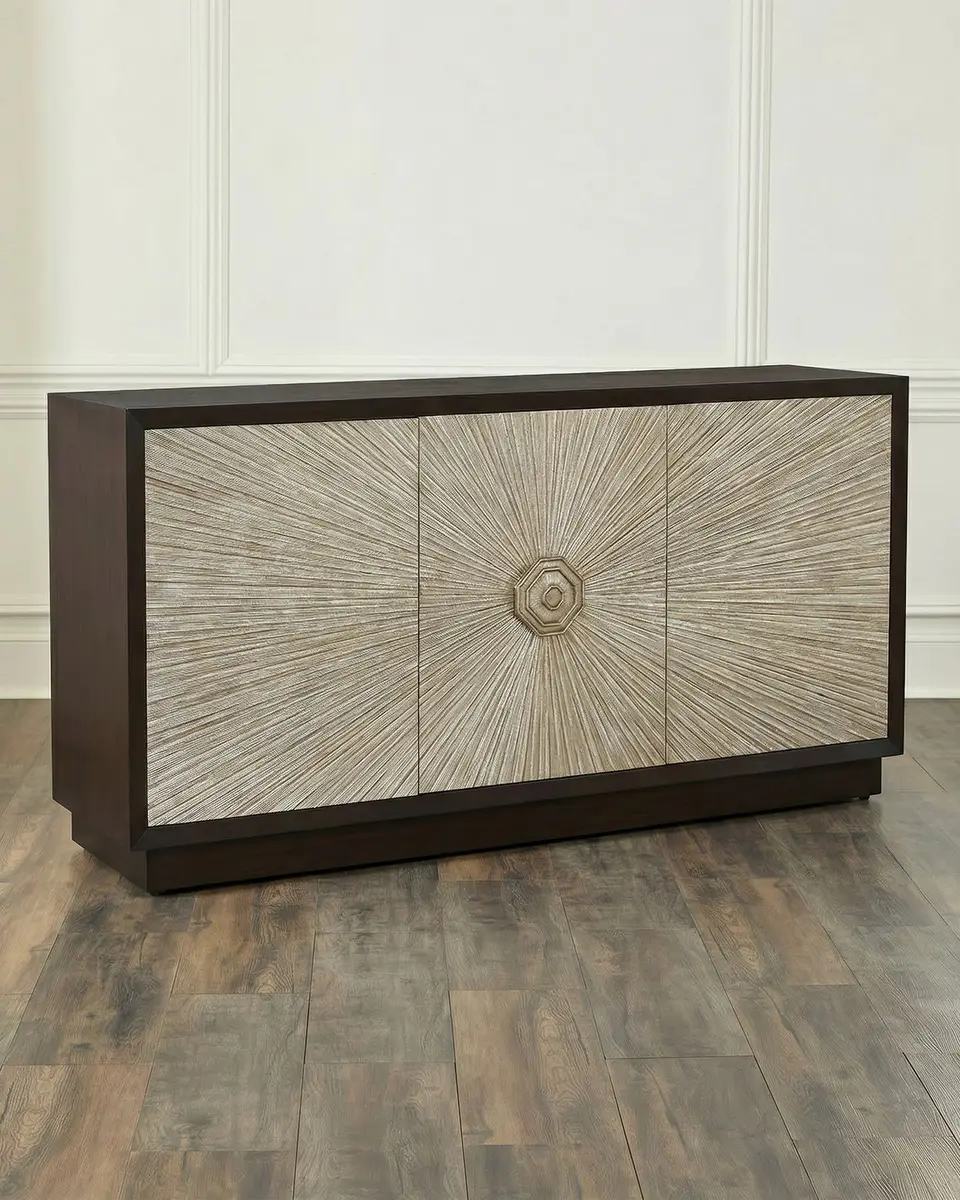 John-Richard Collection Fulmen 3-Door Credenza | Image 1 John-Richard Collection Fulmen 3-Door Credenza | Image 1