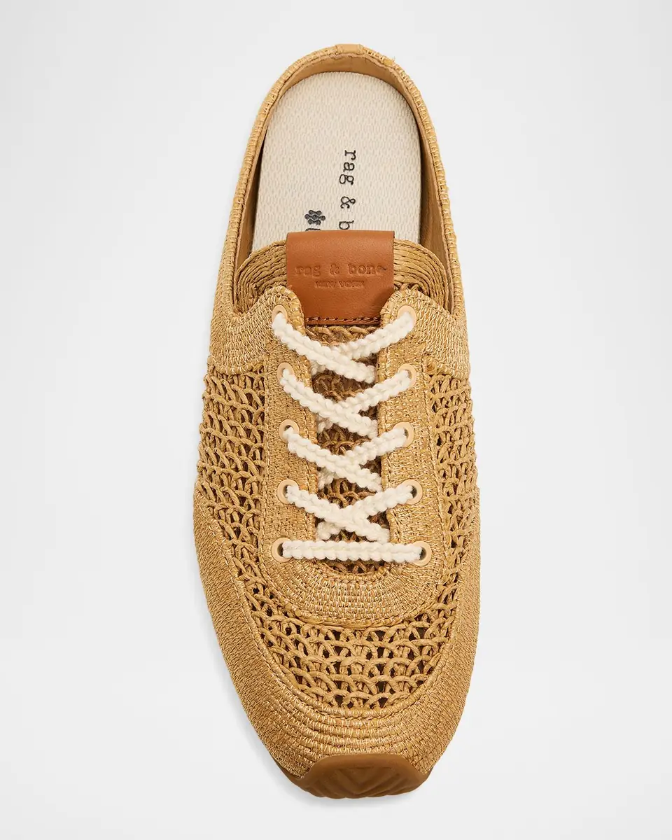 rag & bone Retro Runner Raffia Sneaker Mules | Thumbnail 3 rag & bone Retro Runner Raffia Sneaker Mules | Thumbnail 3