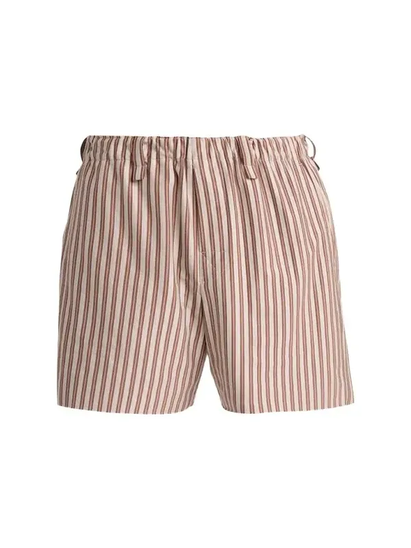 Homme Plissé Issey Miyake Men's Multi-Stripe Jersey Flat-Front Shorts