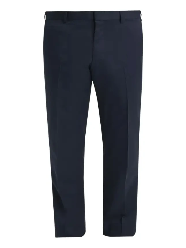 Men's Poplin Straight Leg Trousers