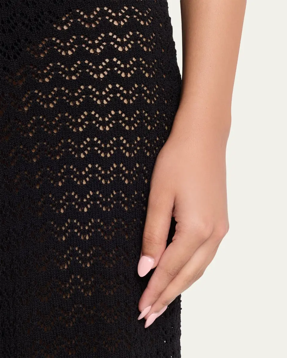 L'Agence Gaelle Pointelle Knit Pants | Thumbnail 5