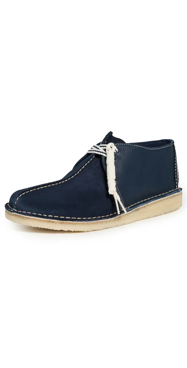 Clarks Suede Desert Trek Shoes Navy Suede | Image 1 Clarks Suede Desert Trek Shoes Navy Suede | Image 1