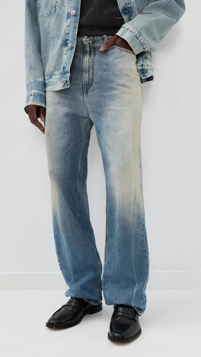MM6 Maison Margiela Relaxed Denim Pants Medium Blue | Thumbnail 2 MM6 Maison Margiela Relaxed Denim Pants Medium Blue | Thumbnail 2