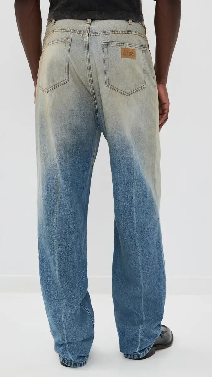 MM6 Maison Margiela Relaxed Denim Pants Medium Blue | Thumbnail 3 MM6 Maison Margiela Relaxed Denim Pants Medium Blue | Thumbnail 3