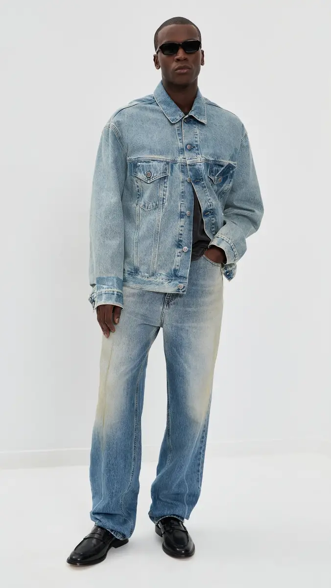 MM6 Maison Margiela Relaxed Denim Pants Medium Blue | Thumbnail 5 MM6 Maison Margiela Relaxed Denim Pants Medium Blue | Thumbnail 5