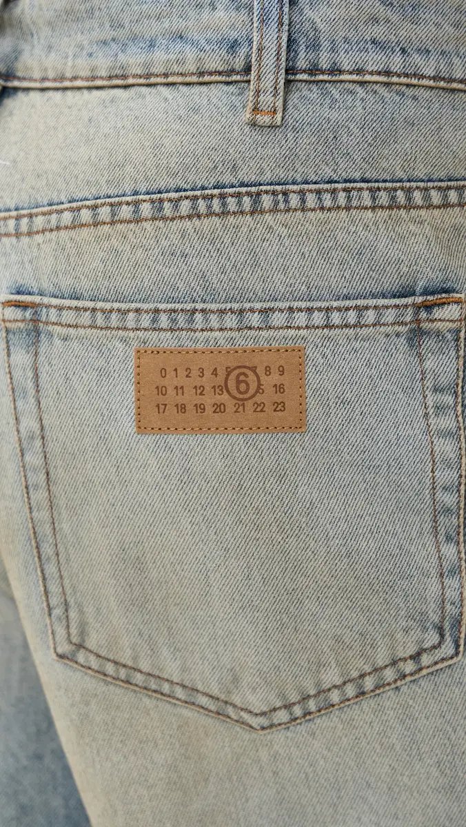 MM6 Maison Margiela Relaxed Denim Pants Medium Blue | Thumbnail 6 MM6 Maison Margiela Relaxed Denim Pants Medium Blue | Thumbnail 6