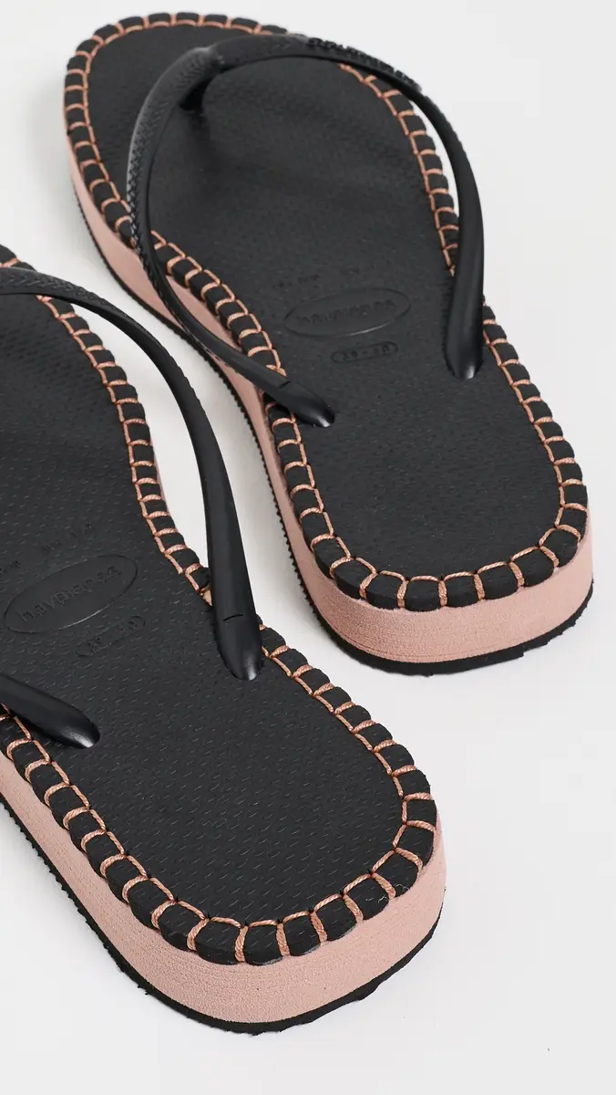 Havaianas Slim Flatform Loop Sandals Black | Thumbnail 4