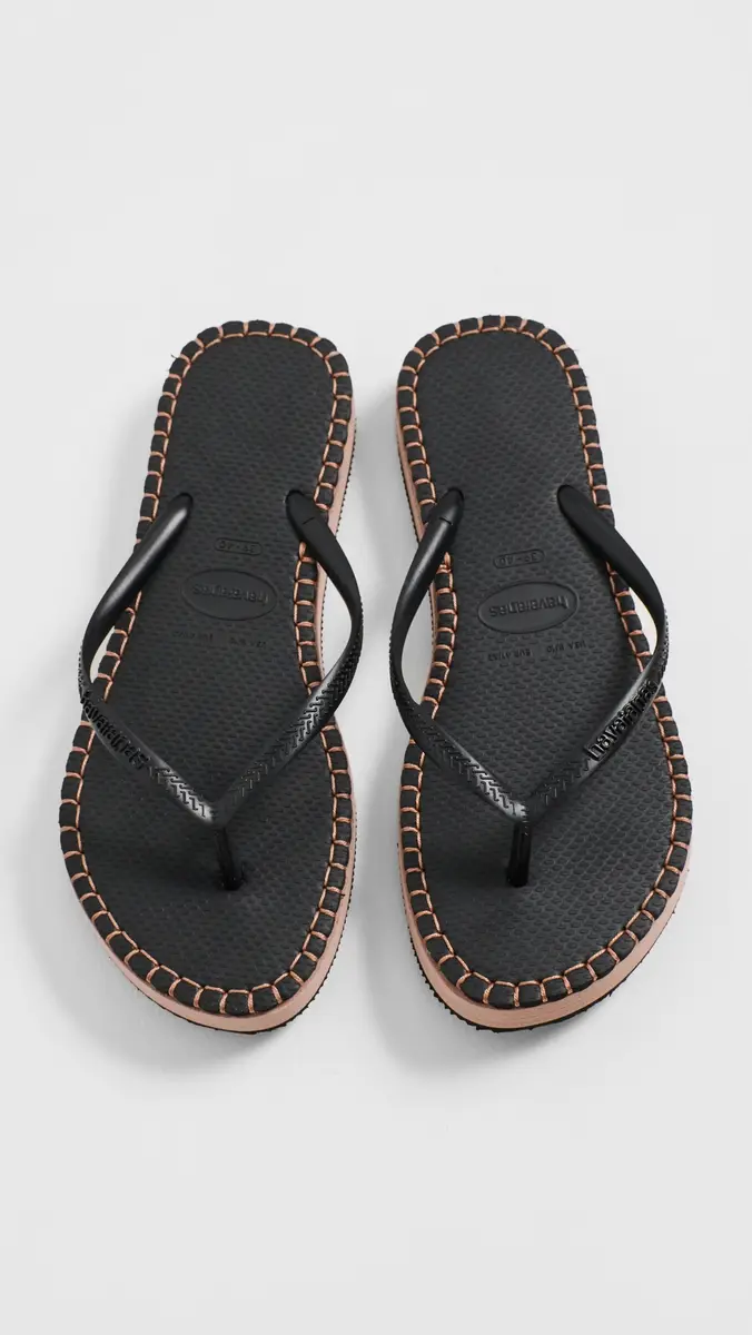 Havaianas Slim Flatform Loop Sandals Black | Thumbnail 5