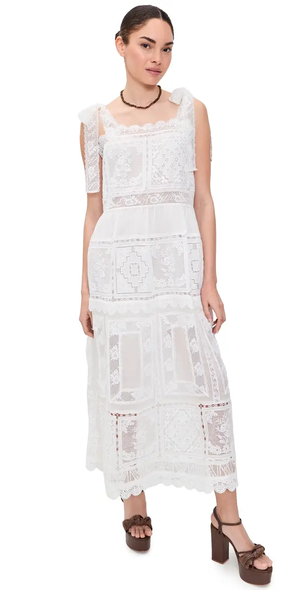 Zimmermann Aster Lace Trim Slip Dress | Image 1 Zimmermann Aster Lace Trim Slip Dress | Image 1