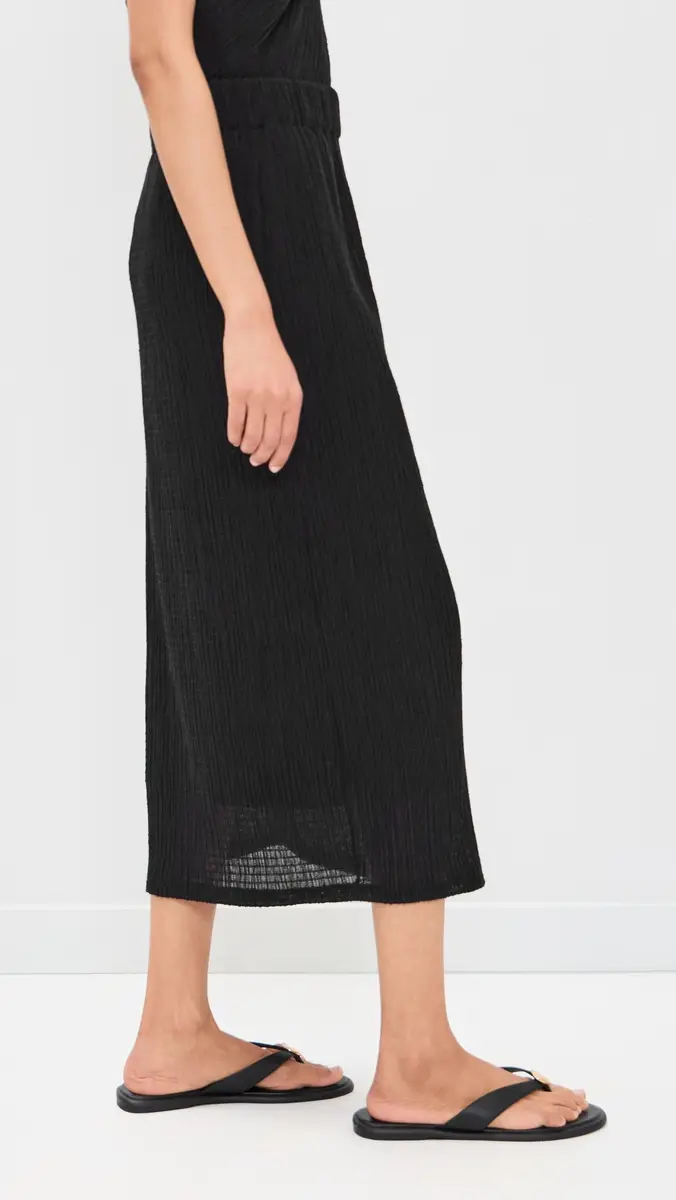 Vince Shadow Grid Midi Skirt | Thumbnail 4