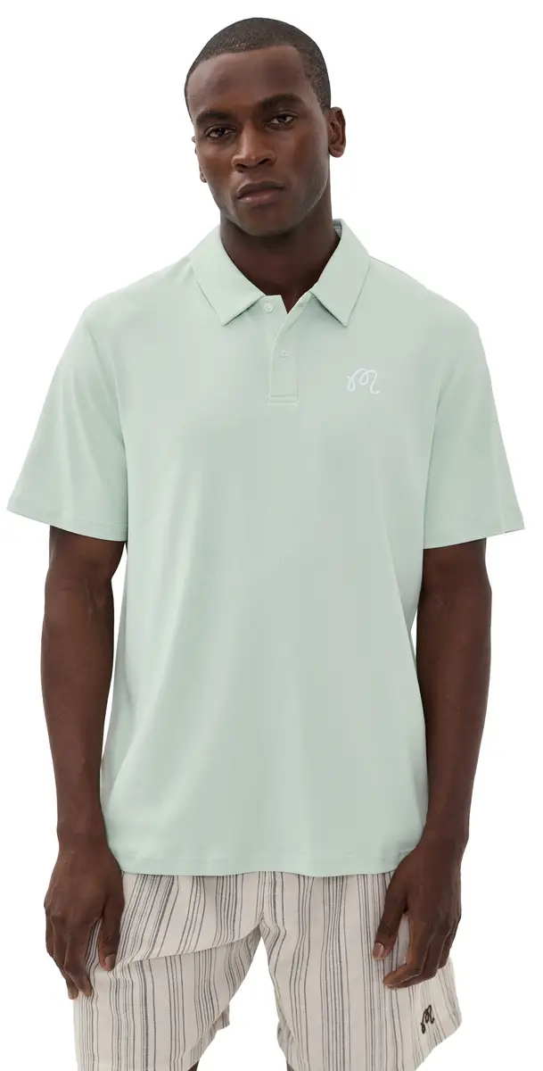 Malbon Fairway Polo urf pray | Image 1 Malbon Fairway Polo urf pray | Image 1