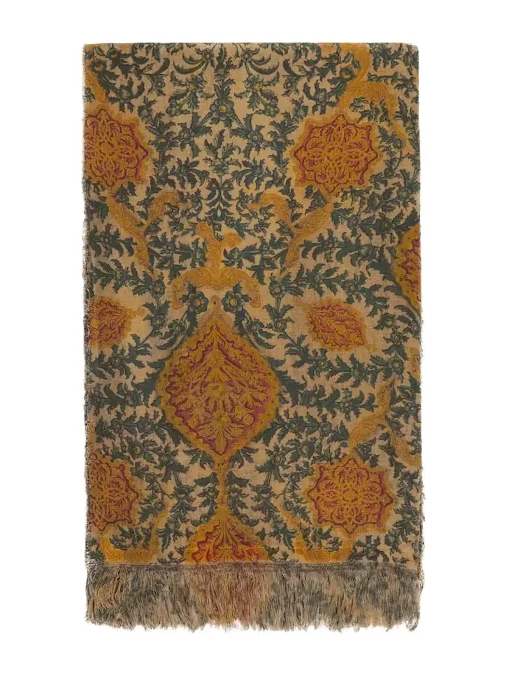 The House of Lyria Apoteosi fringed linen jacquard tablecloth