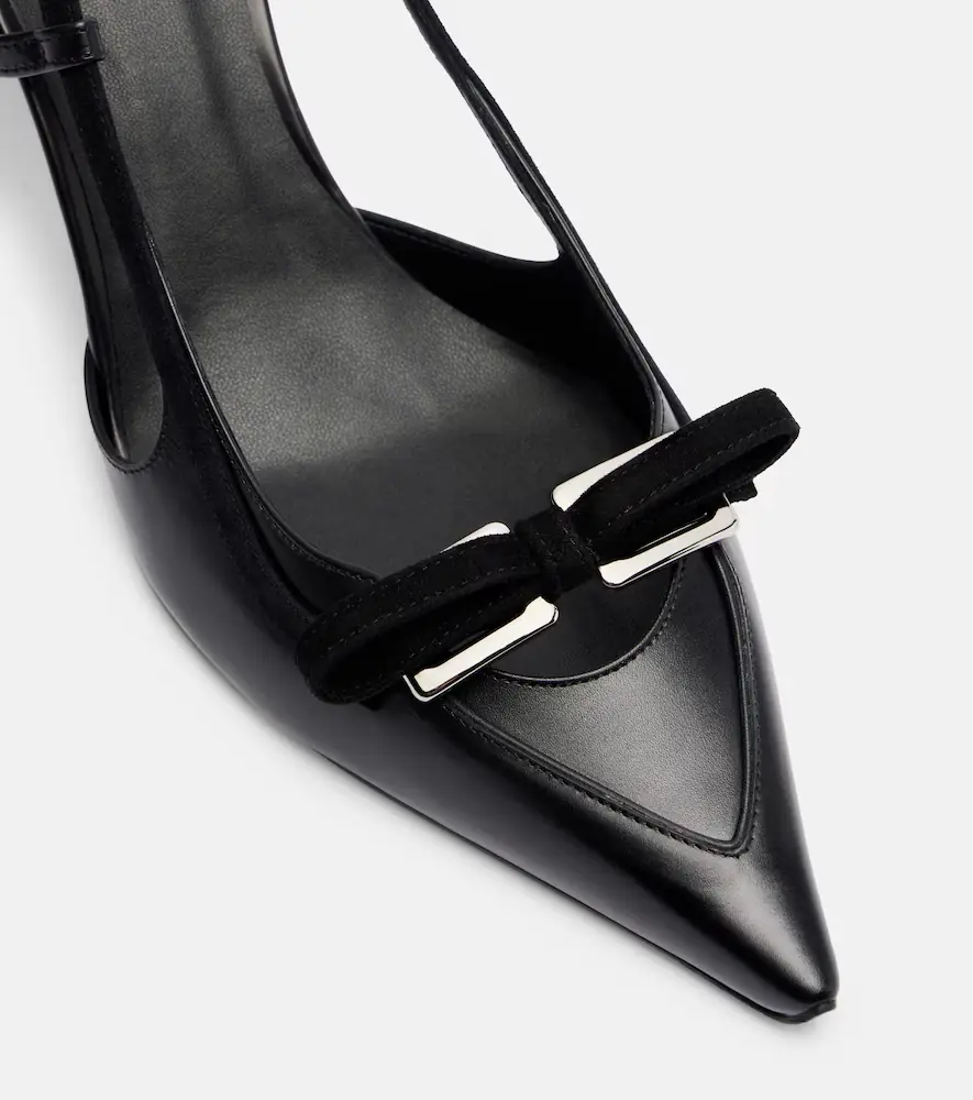 Roger Vivier Virgule 75 leather slingback pumps | Thumbnail 3 Roger Vivier Virgule 75 leather slingback pumps | Thumbnail 3