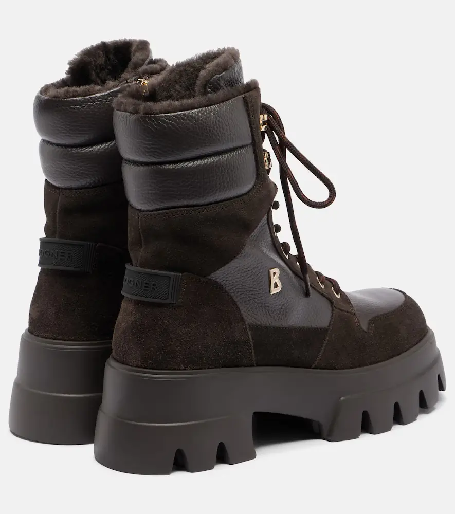 Bogner Sapporo shearling-lined leather lace-up boots | Thumbnail 3