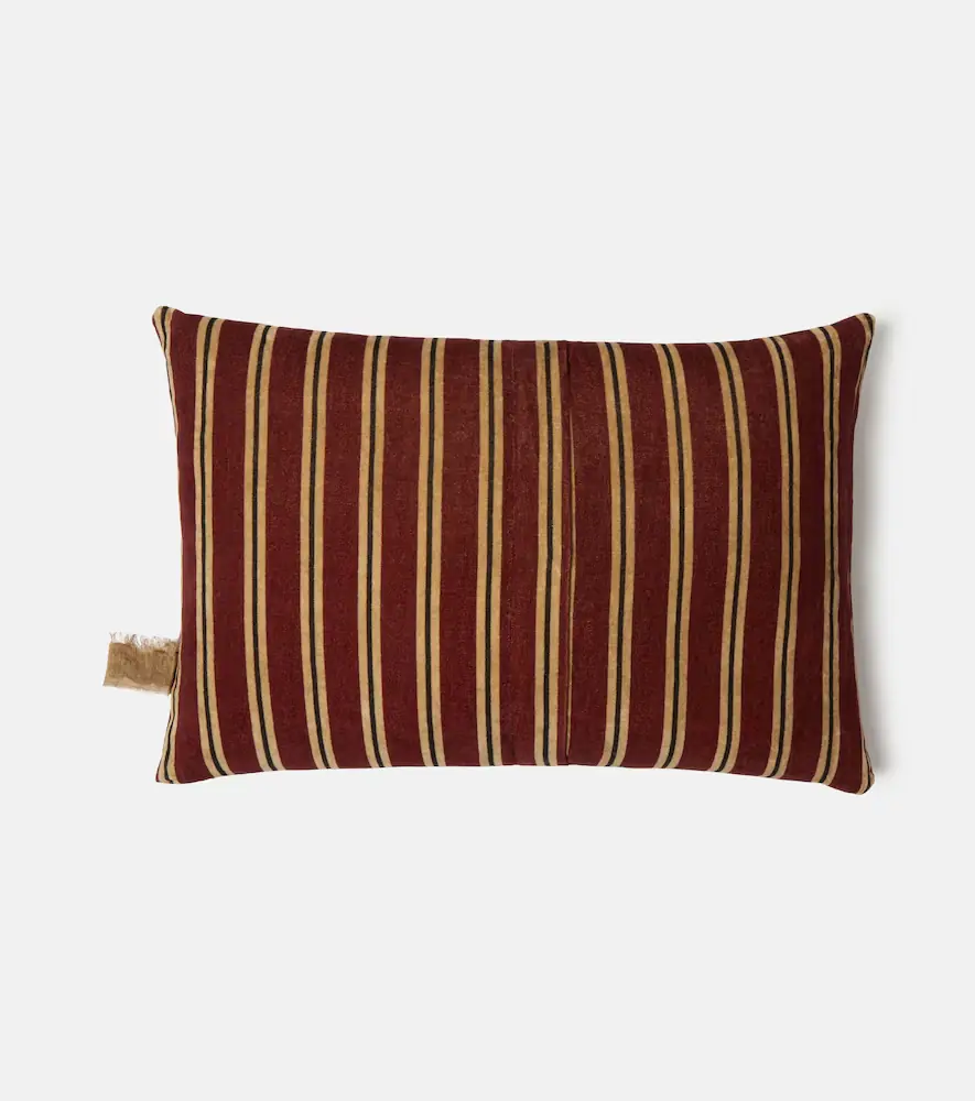The House of Lyria Glisente striped cotton and linen cushion | Thumbnail 4