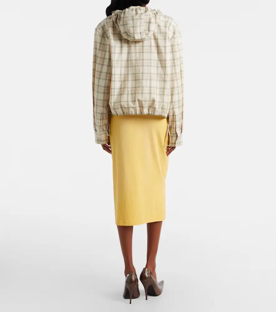 Acne Studios Faded cotton-blend midi skirt | Thumbnail 3