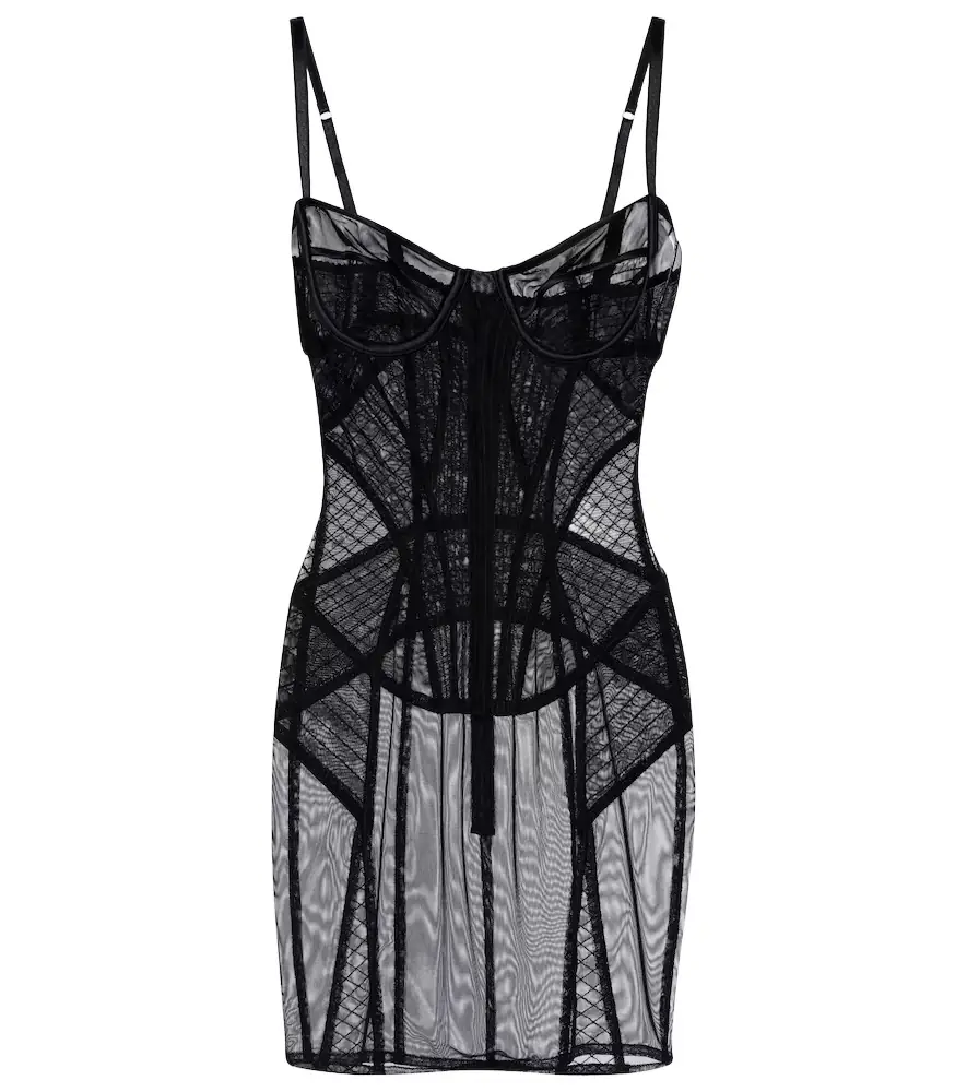 Dolce & Gabbana Ruched sheer tulle minidress | Image 1 Dolce & Gabbana Ruched sheer tulle minidress | Image 1