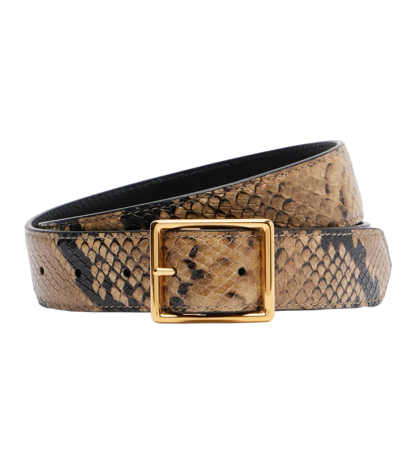Gabriele snake-print leather belt Gabriele snake-print leather belt