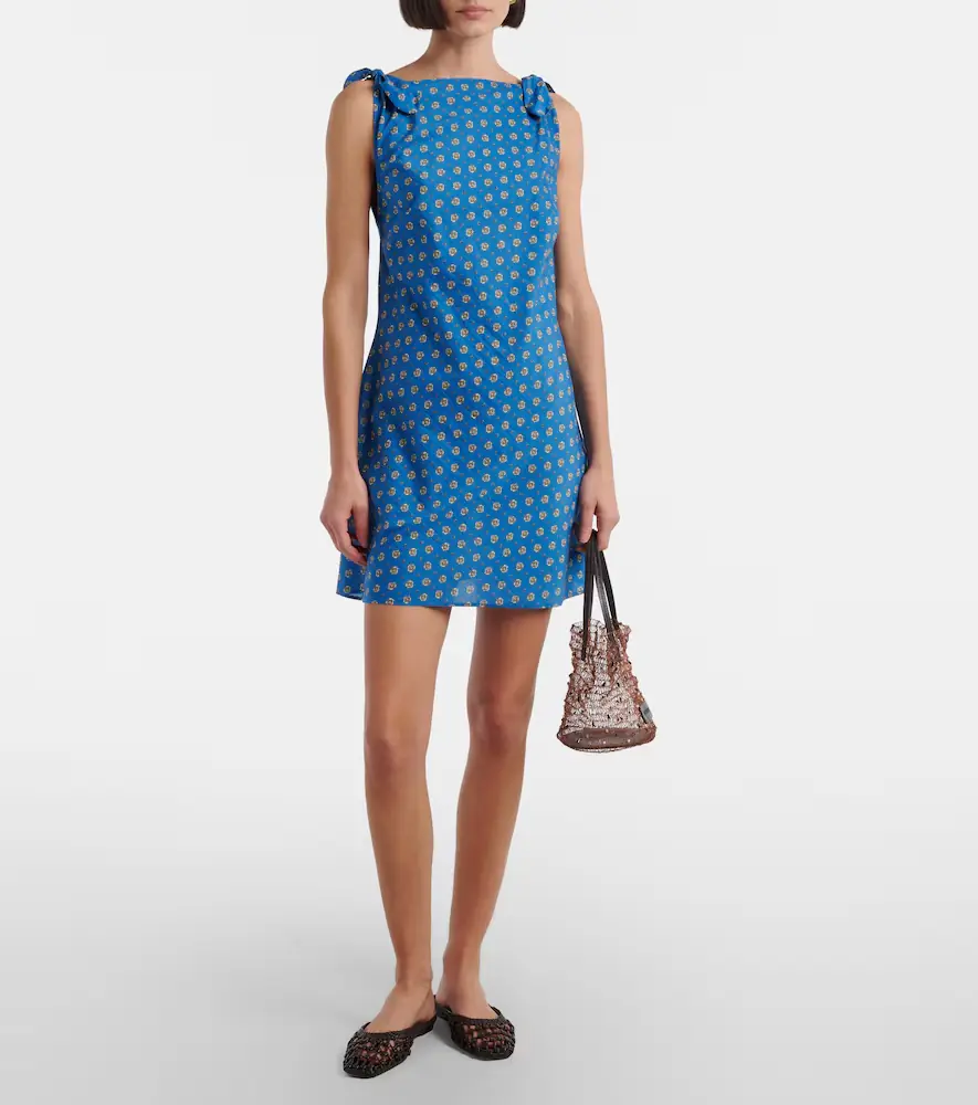 DÔEN Dôen Maltina cotton and silk minidress | Thumbnail 4