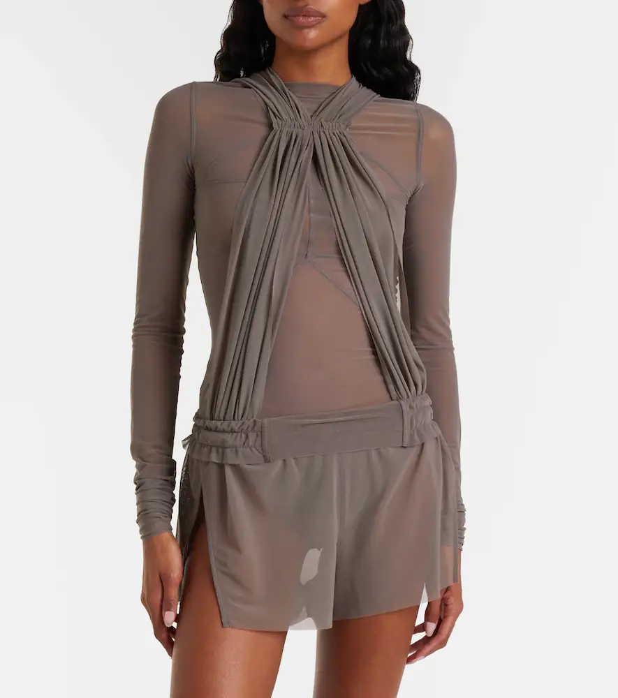Rick Owens Temple sheer tulle top | Thumbnail 5 Rick Owens Temple sheer tulle top | Thumbnail 5