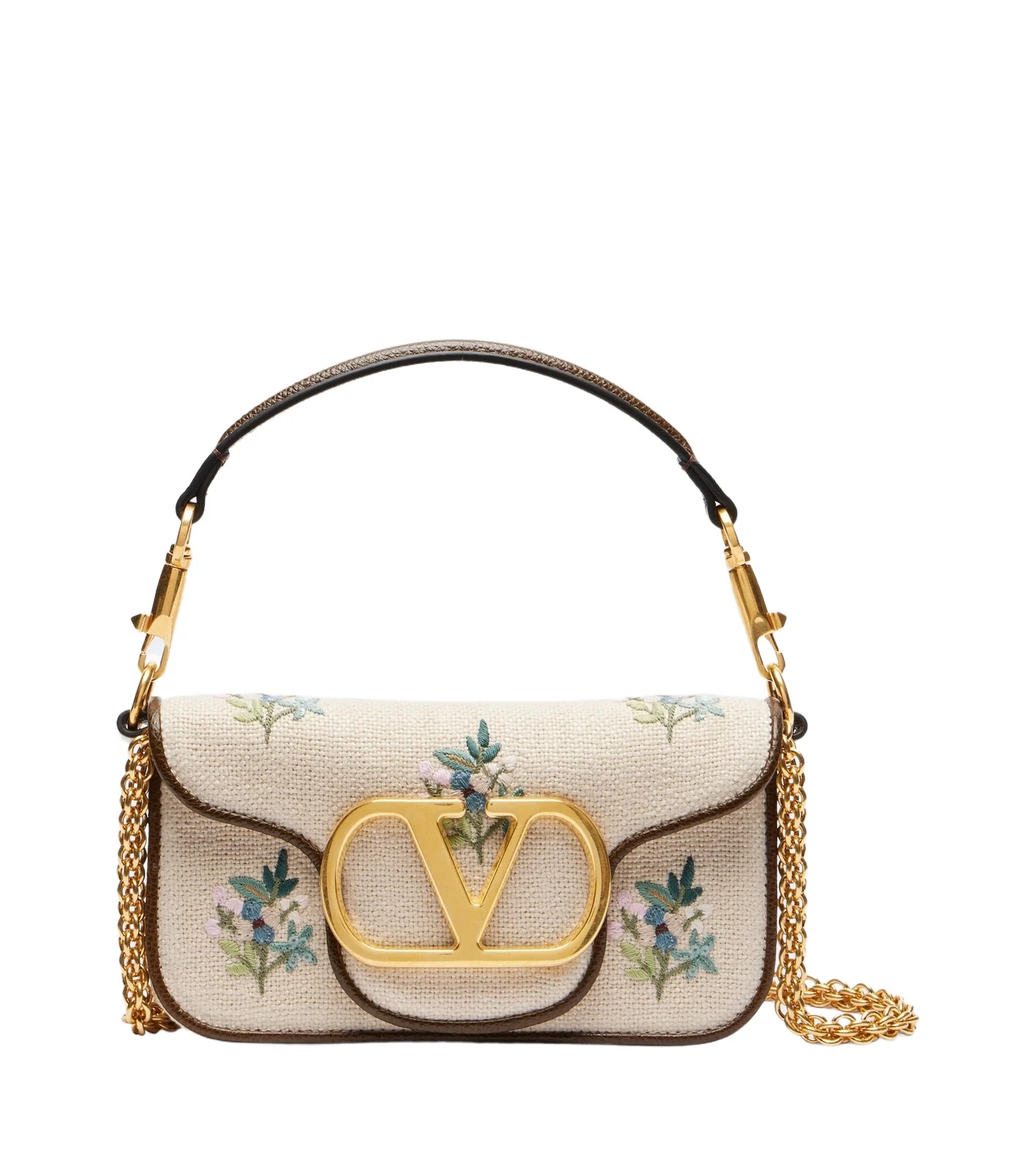 Locò Small embroidered top-handle bag
