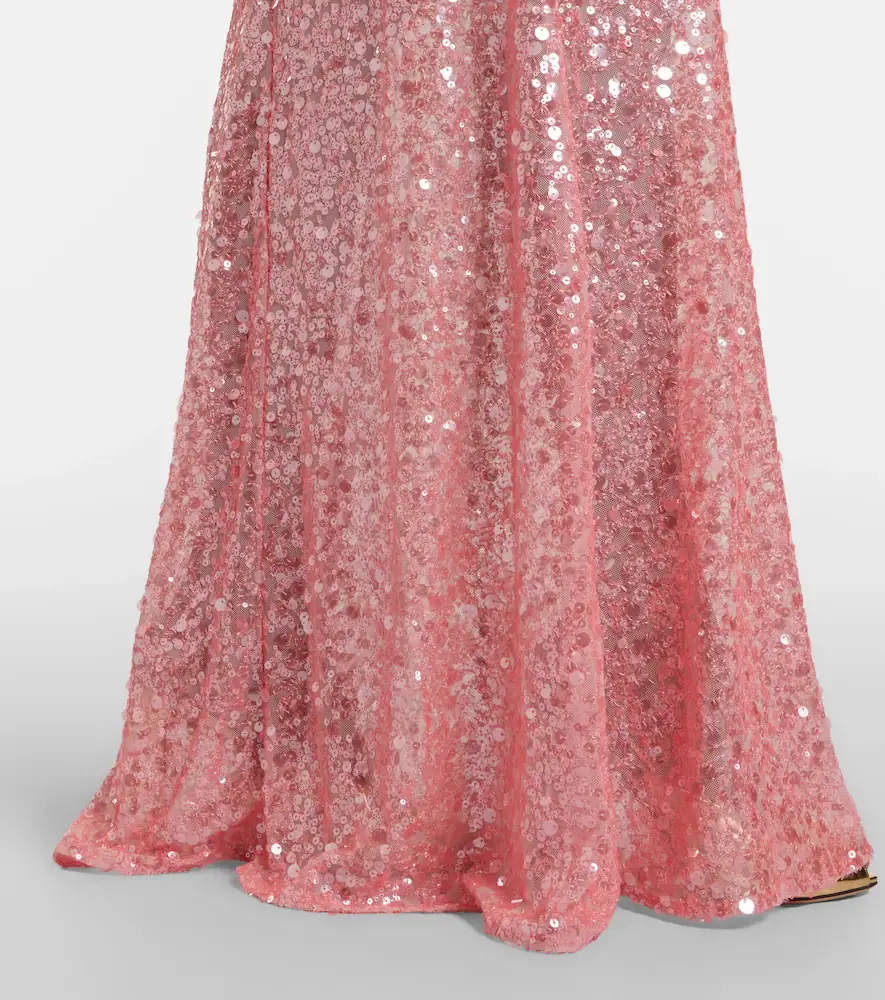 David Koma Sequined draped gown | Thumbnail 2 David Koma Sequined draped gown | Thumbnail 2