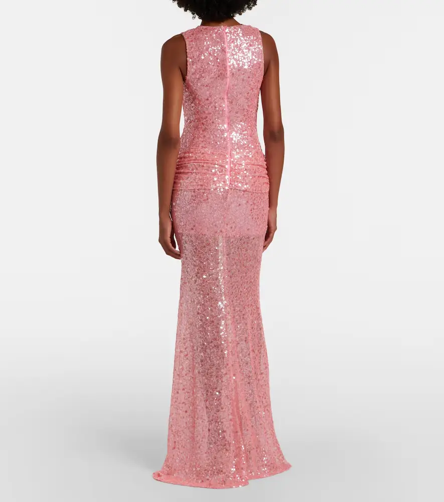 David Koma Sequined draped gown | Thumbnail 3 David Koma Sequined draped gown | Thumbnail 3