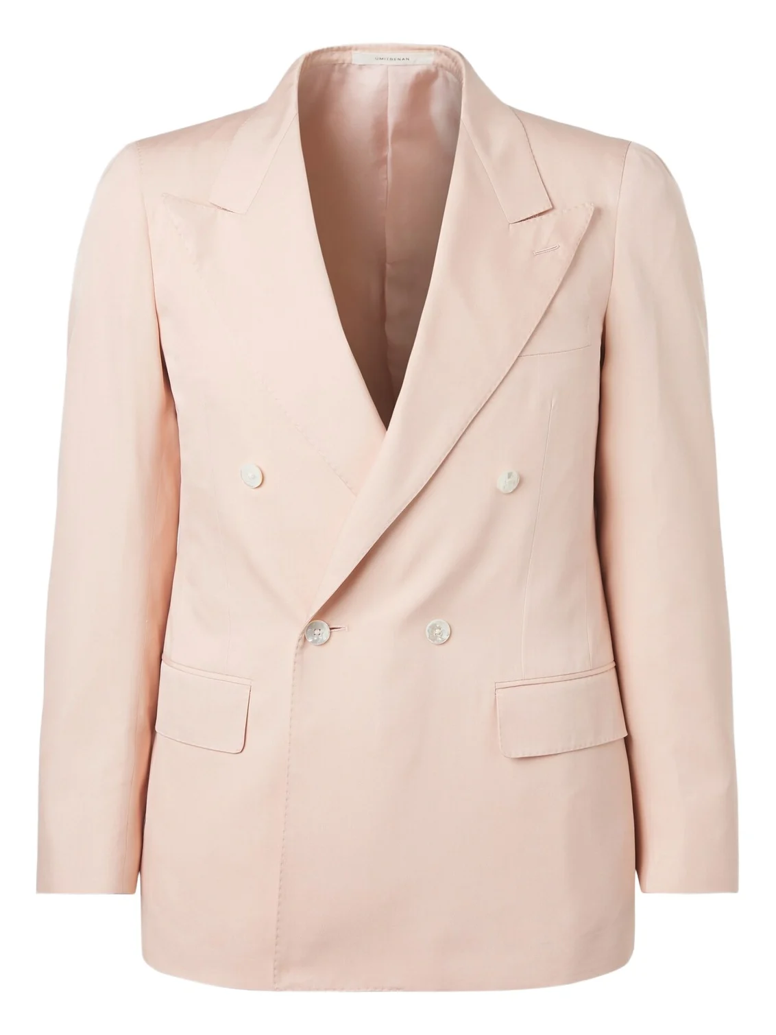 Richard double-breasted silk blazer
