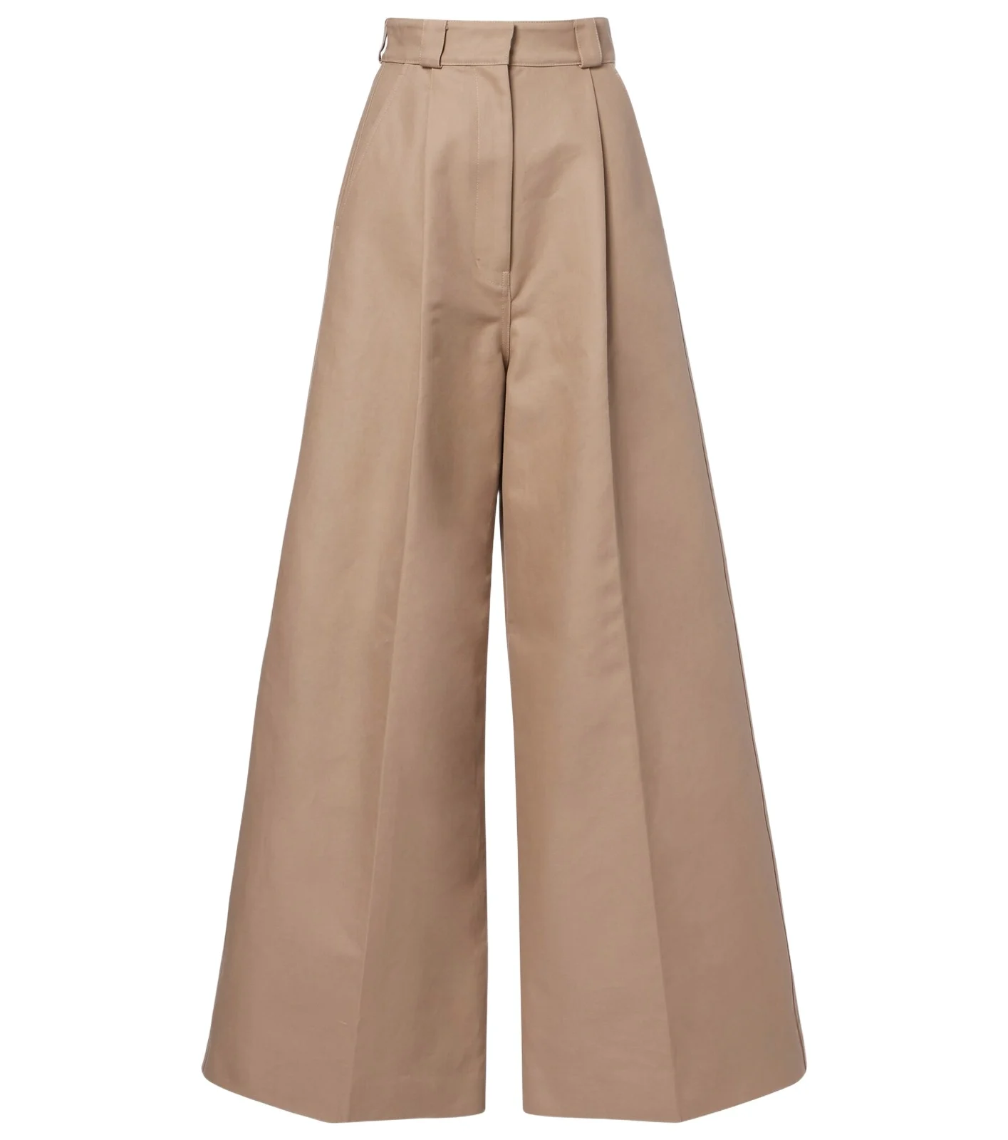 Cotton gabardine wide-leg pants Cotton gabardine wide-leg pants