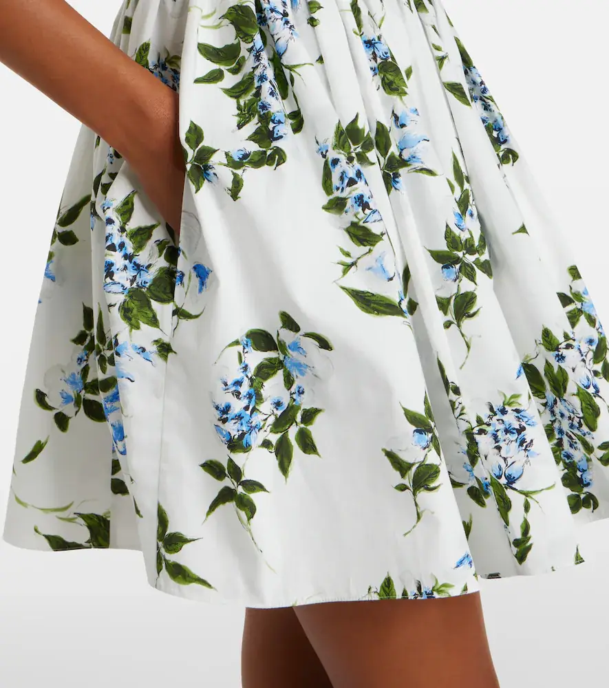 Emilia Wickstead Eglantine floral belted cotton minidress | Thumbnail 3