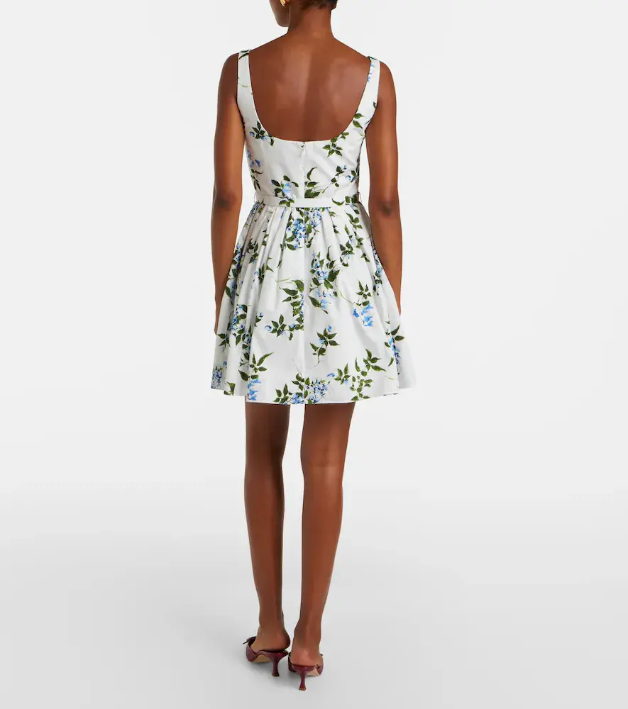 Emilia Wickstead Eglantine floral belted cotton minidress | Thumbnail 5