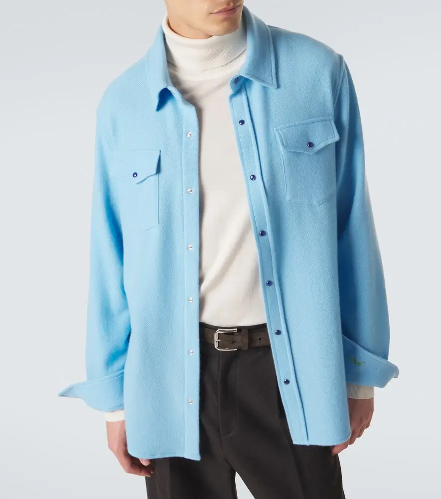 God’s True Cashmere Cashmere shirt with lapis lazuli | Thumbnail 2 God’s True Cashmere Cashmere shirt with lapis lazuli | Thumbnail 2