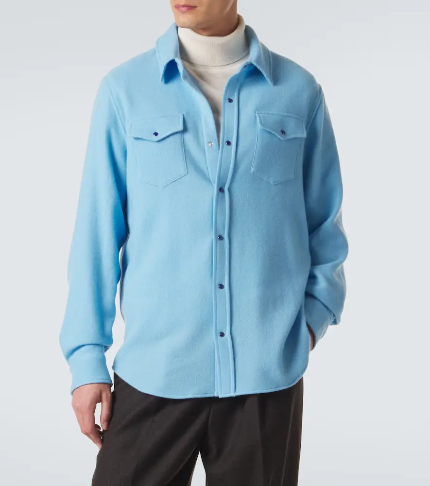 God’s True Cashmere Cashmere shirt with lapis lazuli | Thumbnail 6 God’s True Cashmere Cashmere shirt with lapis lazuli | Thumbnail 6