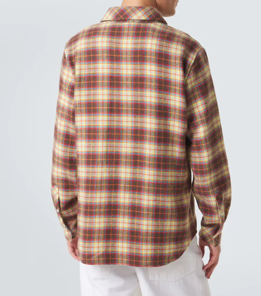 God’s True Cashmere Plaid cashmere shirt with sunstone | Thumbnail 2 God’s True Cashmere Plaid cashmere shirt with sunstone | Thumbnail 2