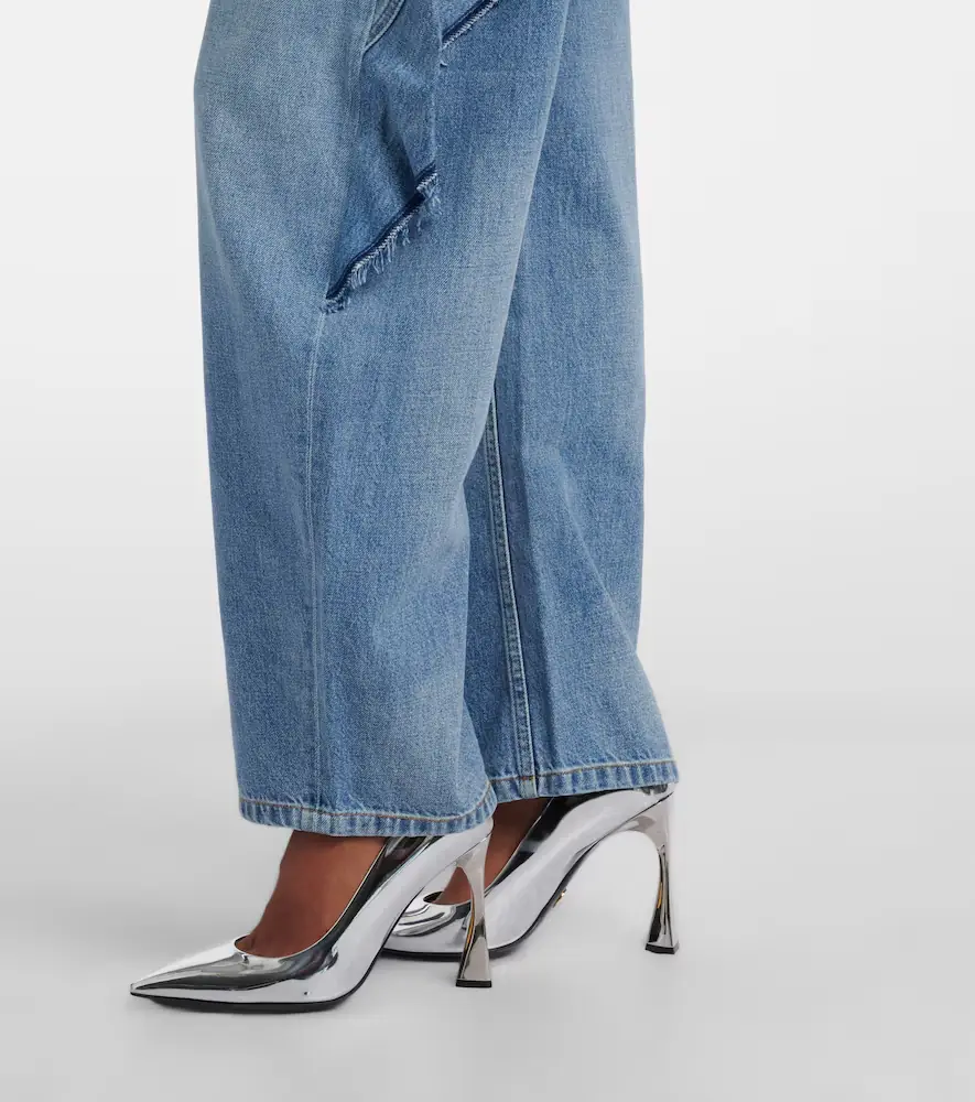 Stella McCartney Paneled barrel-leg jeans | Thumbnail 2