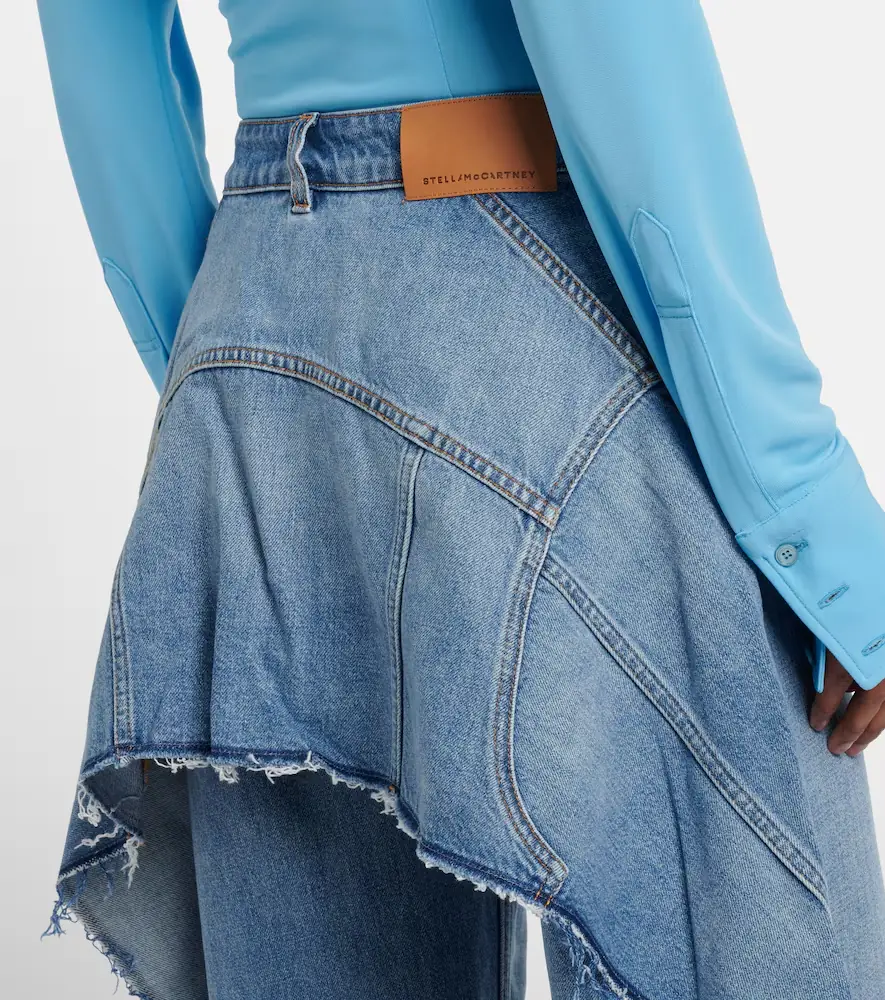 Stella McCartney Paneled barrel-leg jeans | Thumbnail 3