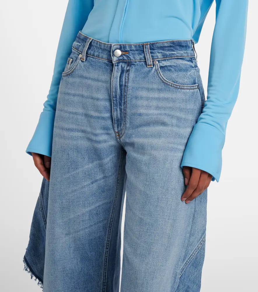 Stella McCartney Paneled barrel-leg jeans | Thumbnail 4