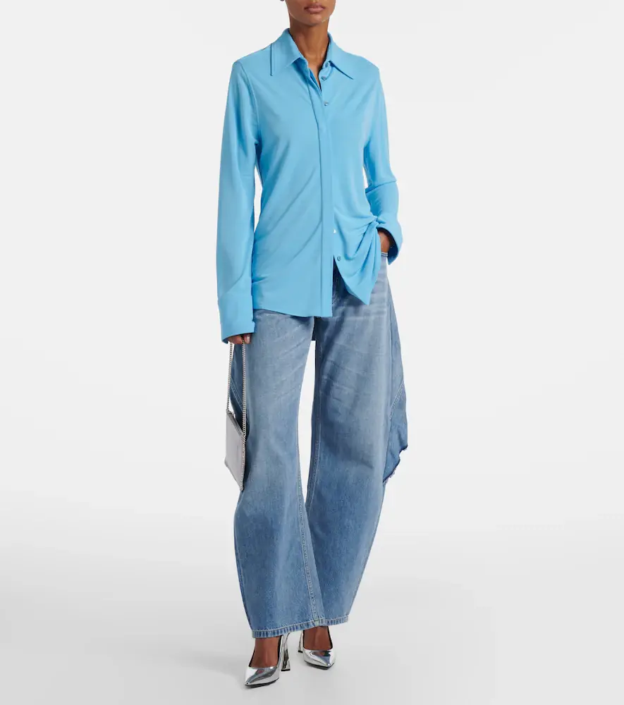 Stella McCartney Paneled barrel-leg jeans | Thumbnail 6