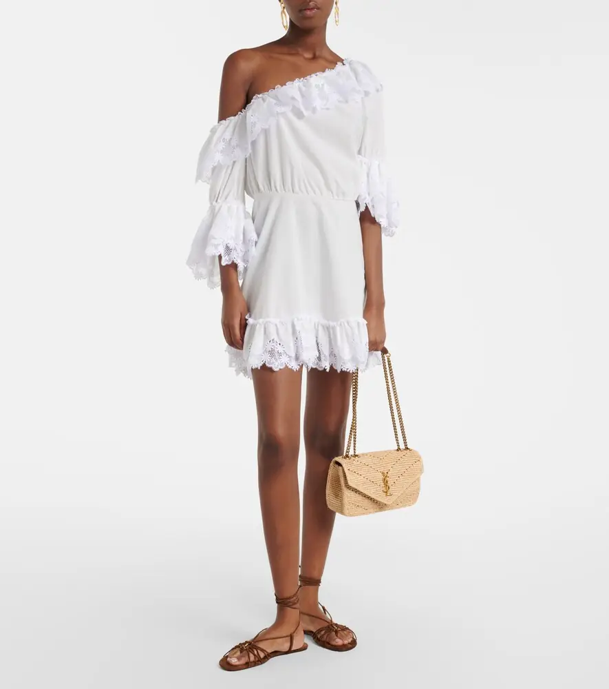 Saint Laurent Loulou Small raffia shoulder bag | Thumbnail 5 Saint Laurent Loulou Small raffia shoulder bag | Thumbnail 5